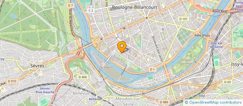 localisation de l'entreprise AMYCAS DECORS à BOULOGNE-BILLANCOURT