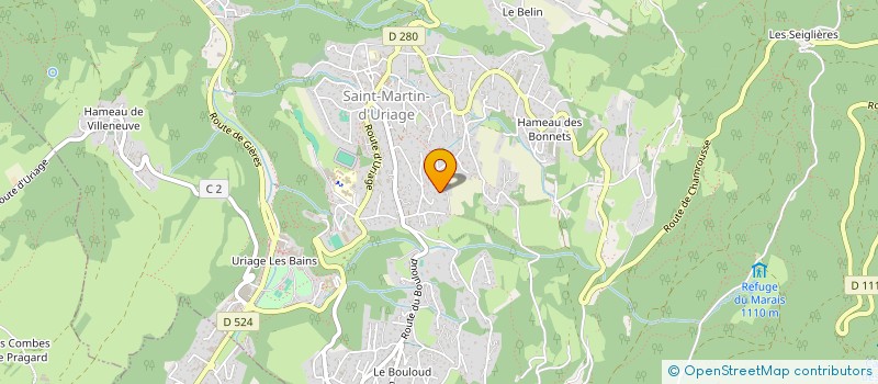 localisation de l'entreprise AMYGA  SAINT-MARTIN-D'URIAGE