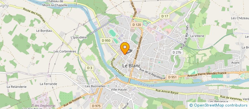 localisation de l'entreprise AMYKA IMMOBILIER à LE BLANC