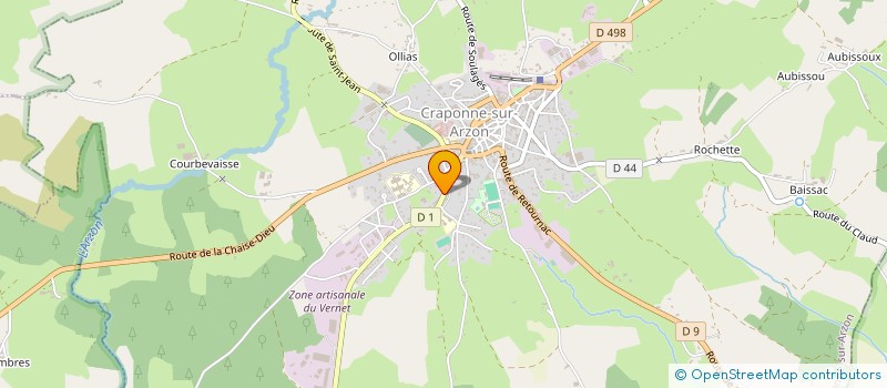 localisation de l'entreprise AMYLOC  CRAPONNE-SUR-ARZON