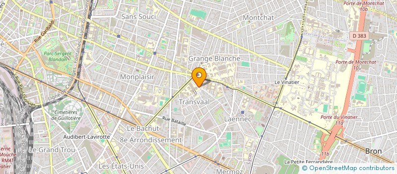 localisation de l'entreprise AMYLYON  LYON