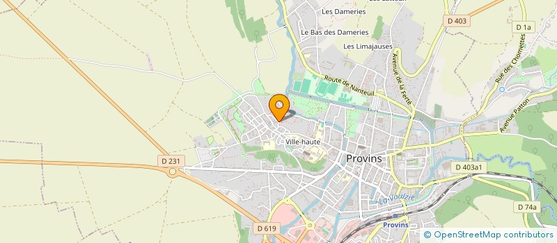 localisation de l'entreprise AMYO à PROVINS