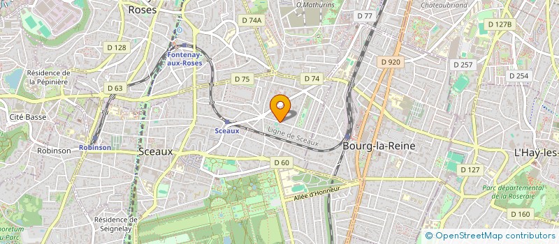 localisation de l'entreprise AMYOLA CONSEIL à SCEAUX