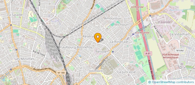 localisation de l'entreprise AMYS à TOULOUSE