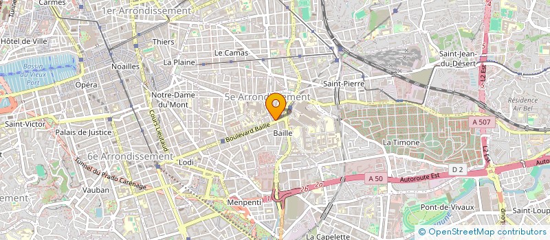 localisation de l'entreprise AMYS à MARSEILLE
