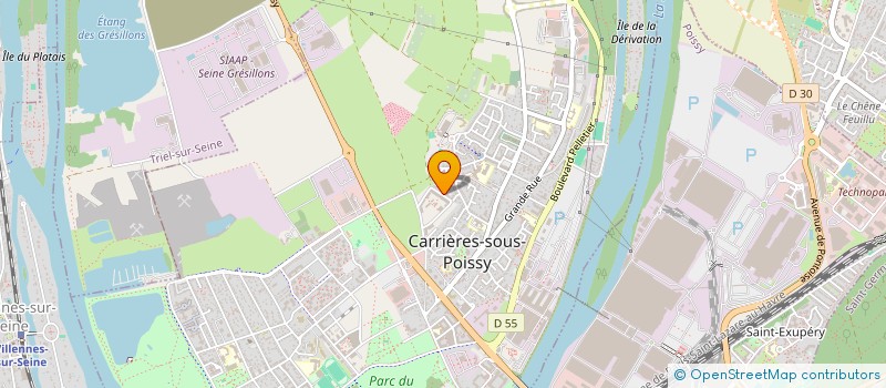 localisation de l'entreprise AMYSO SCI  CARRIERES-SOUS-POISSY