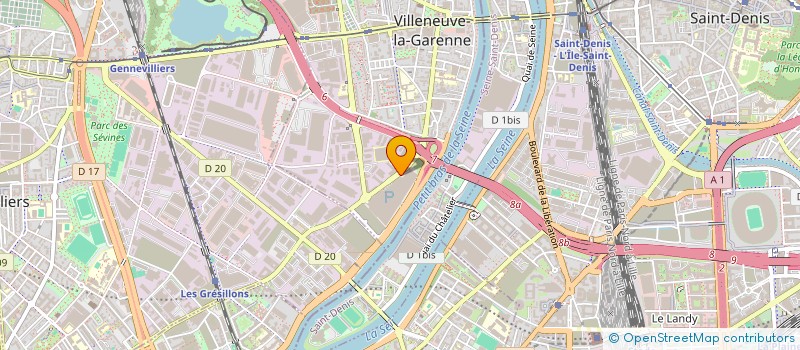 localisation de l'entreprise AMYTEX  VILLENEUVE-LA-GARENNE