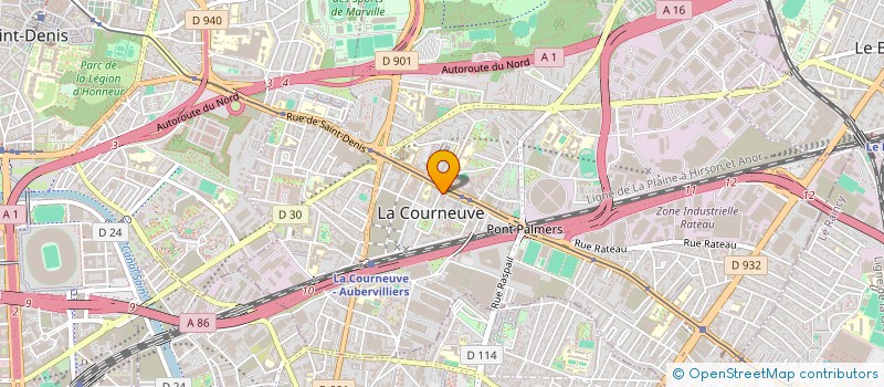 localisation de l'entreprise AMZ CARS à LA COURNEUVE