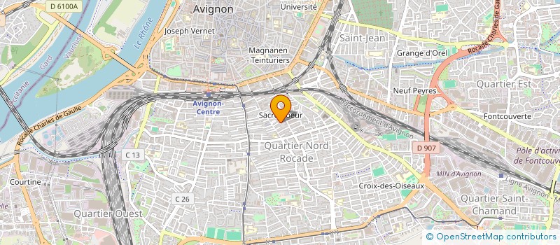 localisation de l'entreprise AMZ TRANSEXPRESS  AVIGNON