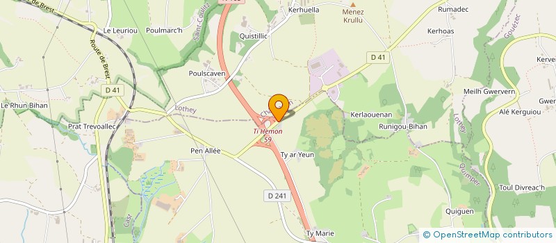 localisation de l'entreprise AMZER AMZER  BRIEC