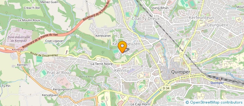 localisation de l'entreprise AMZER DA ZONT  QUIMPER