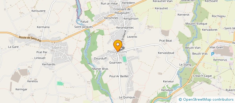 localisation de l'entreprise AMZER-DARTZ-POOL  PLOUGOULM