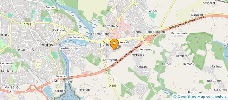 localisation de l'entreprise AMZER NEVEZ à PLUNERET