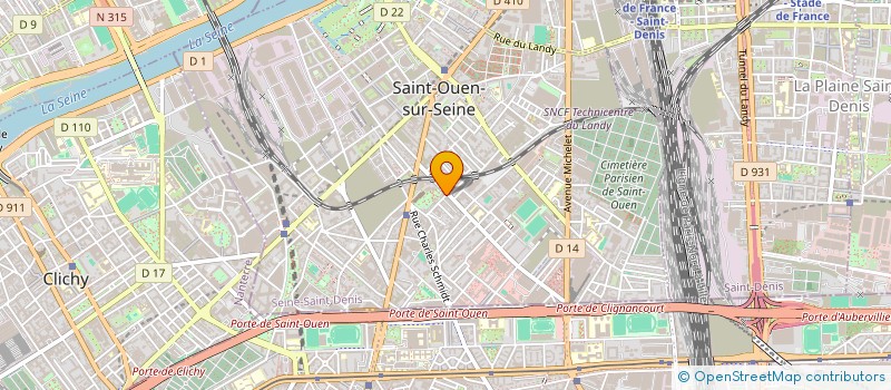 localisation de l'entreprise AMZF à SAINT-OUEN-SUR-SEINE