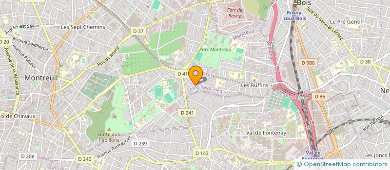 localisation de l'entreprise AMZIK à MONTREUIL