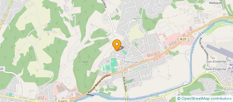 localisation de l'entreprise AMZODIS à TRELISSAC