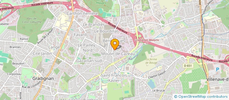 localisation de l'entreprise AN  GRADIGNAN