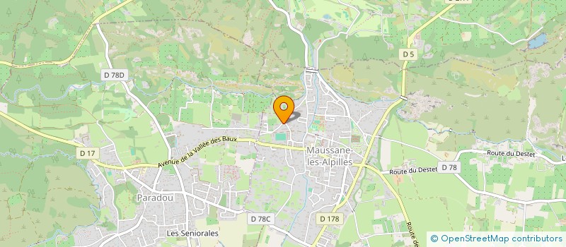 localisation de l'entreprise AN-ARCHI DESIGN à MAUSSANE-LES-ALPILLES
