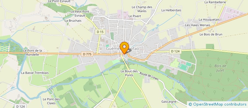 localisation de l'entreprise AN'AUWEN  GUEMENE-PENFAO