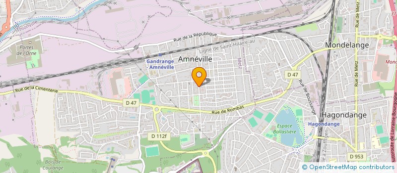 localisation de l'entreprise AN@ COMMUNICATION  AMNEVILLE