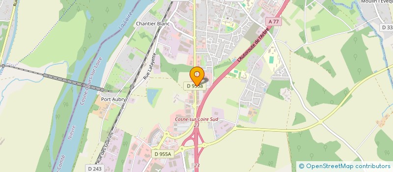 localisation de l'entreprise AN-DISTRIBUTION à COSNE-COURS-SUR-LOIRE