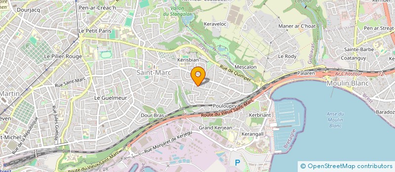 localisation de l'entreprise AN DISTRO PEVARL à BREST