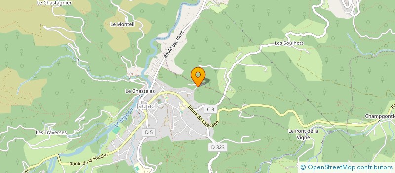 localisation de l'entreprise AN EAGLE IN YOUR MIND  JAUJAC