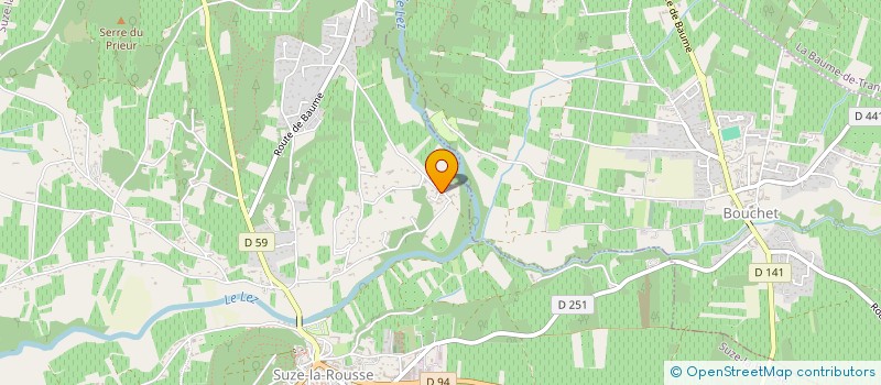 localisation de l'entreprise AN ELECTRICITE  LA BAUME-DE-TRANSIT