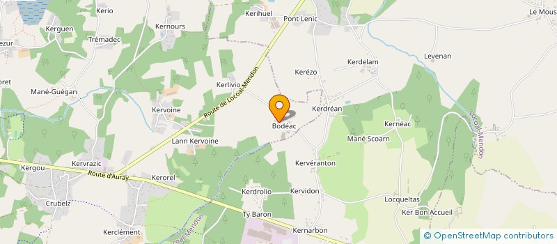 localisation de l'entreprise AN ENEZ GLAZ  BELZ