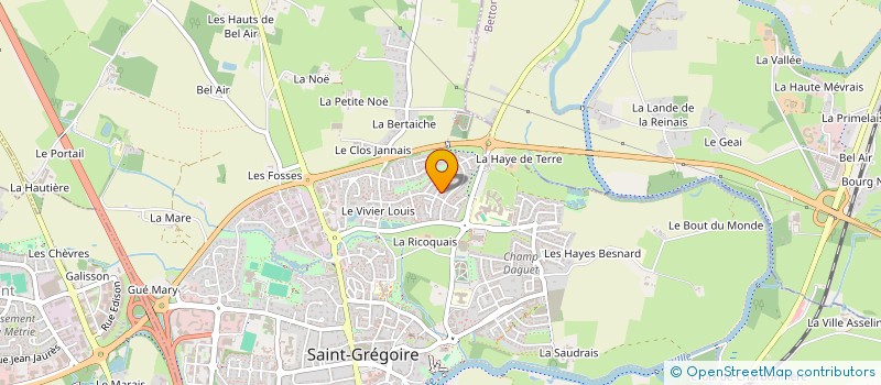 localisation de l'entreprise AN EOR  SAINT-GREGOIRE