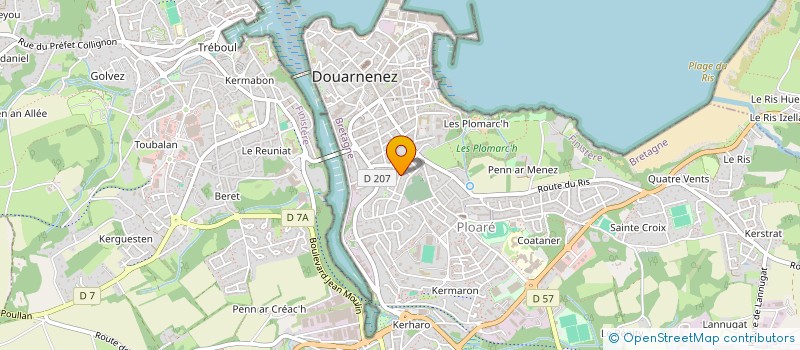 localisation de l'entreprise AN HEOL RUZ  DOUARNENEZ