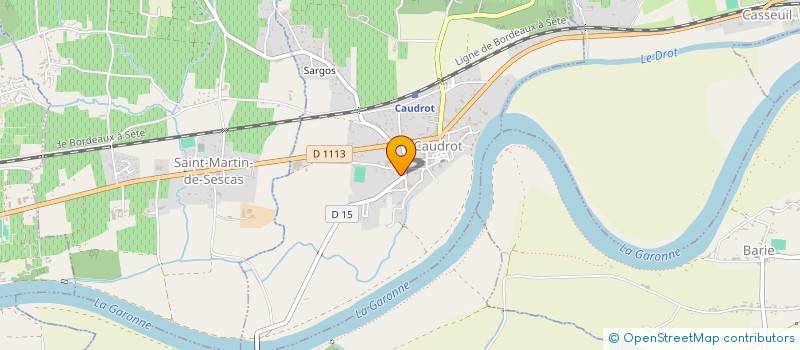 localisation de l'entreprise AN LACANAU  CAUDROT