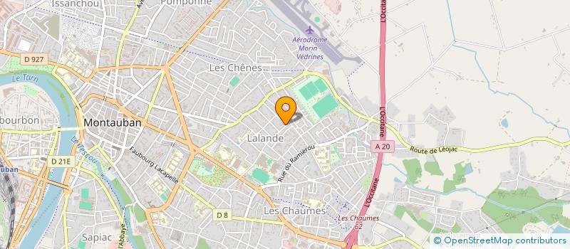 localisation de l'entreprise AN.LAU.  MONTAUBAN