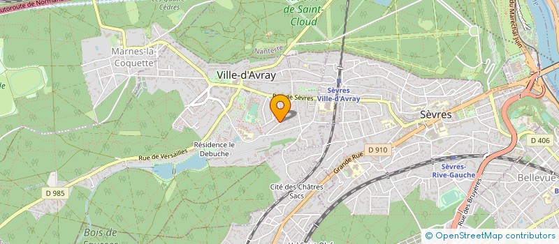 localisation de l'entreprise AN.LAU.SAR  VILLE-D'AVRAY