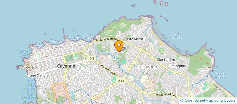 localisation de l'entreprise AN NOU BRIGA POU NOU LATE  CAYENNE