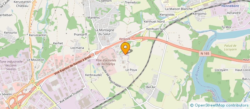 localisation de l'entreprise AN ORIANT MOTO à CAUDAN