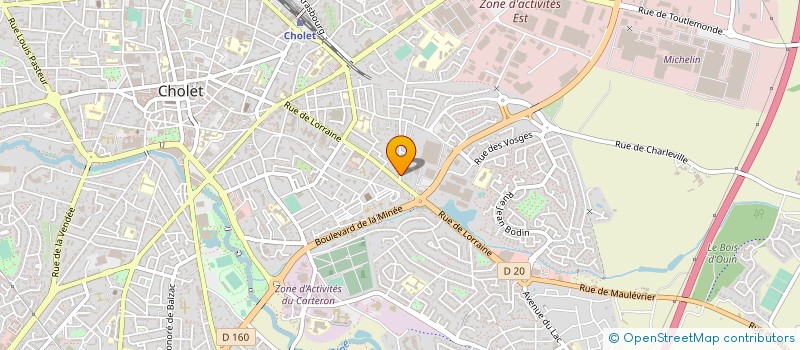 localisation de l'entreprise AN SERVICES à CHOLET
