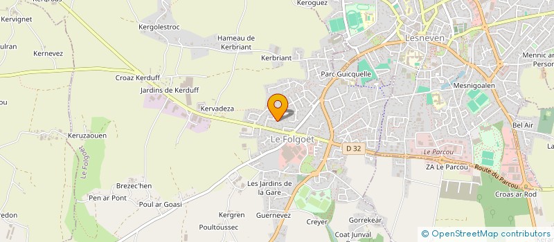 localisation de l'entreprise AN TAMM KOAD ENERGIE  LE FOLGOET