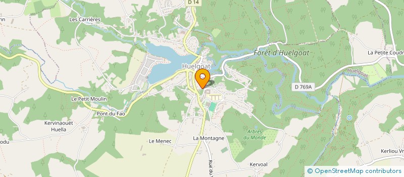 localisation de l'entreprise AN TI KOAD  HUELGOAT