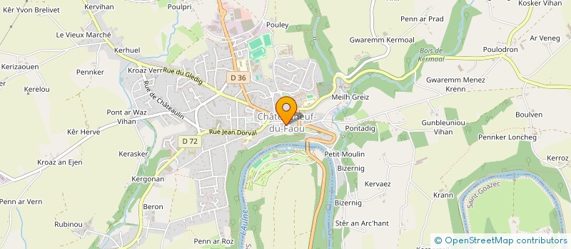 localisation de l'entreprise AN TI KOZ à CHATEAUNEUF-DU-FAOU