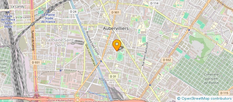 localisation de l'entreprise AN TRANSPORTS  AUBERVILLIERS