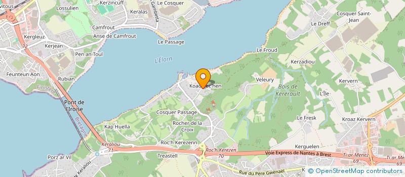 localisation de l'entreprise AN TREIZH  PLOUGASTEL-DAOULAS