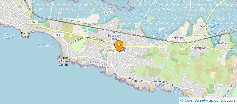 localisation de l'entreprise AN TY COZ  BATZ-SUR-MER