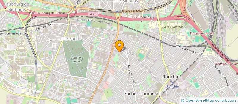 localisation de l'entreprise AN2  FACHES-THUMESNIL