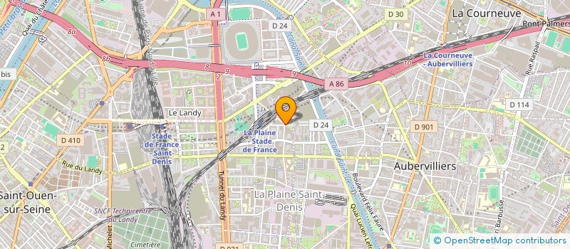 localisation de l'entreprise ANA  SAINT DENIS