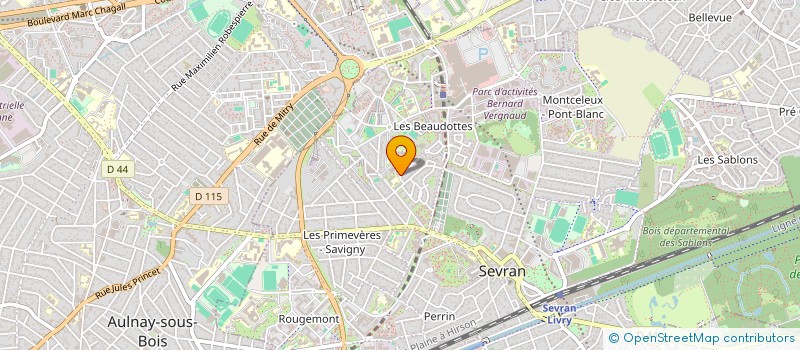 localisation de l'entreprise ANA BEAUTY à SEVRAN