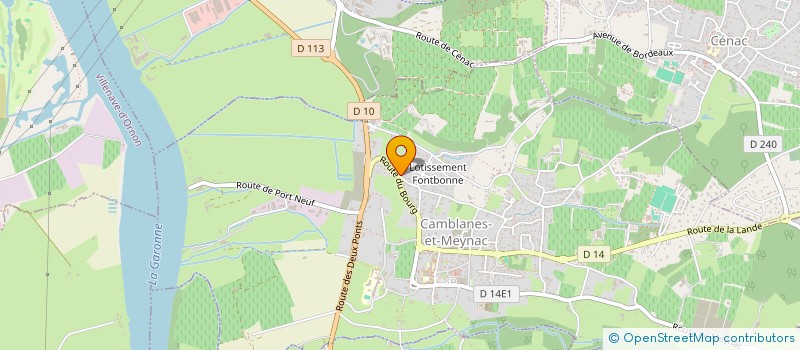 localisation de l'entreprise ANA CAFES  CAMBLANES-ET-MEYNAC