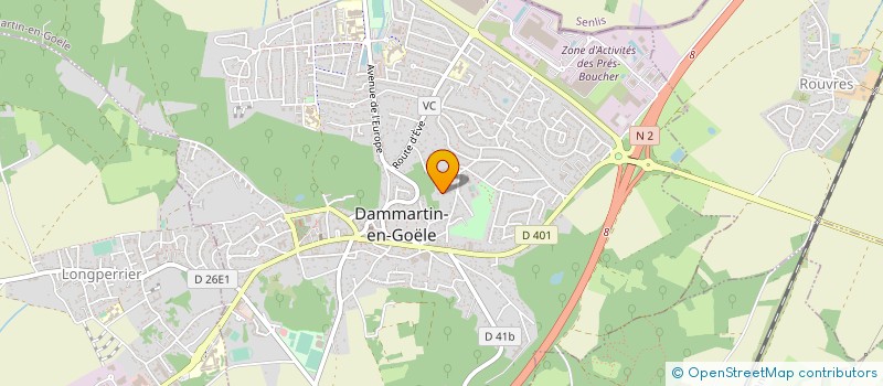 localisation de l'entreprise ANA CONSTRUCTION à DAMMARTIN-EN-GOELE