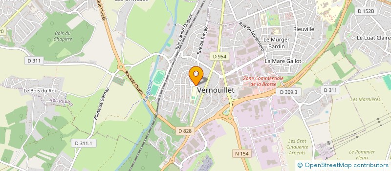 localisation de l'entreprise ANA-DESIRE INVESTISSEMENT à VERNOUILLET