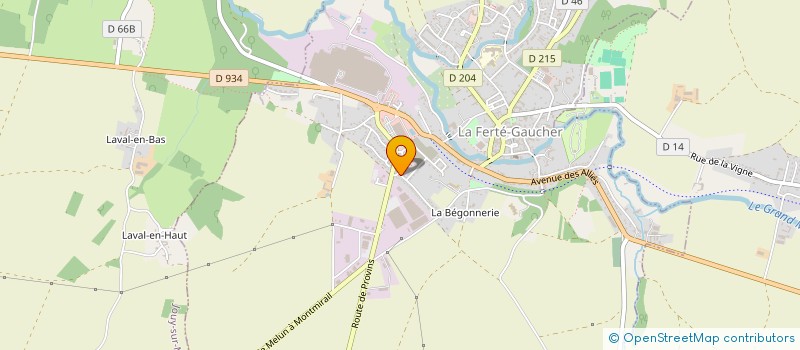 localisation de l'entreprise ANA FERMETURES à LA FERTE-GAUCHER